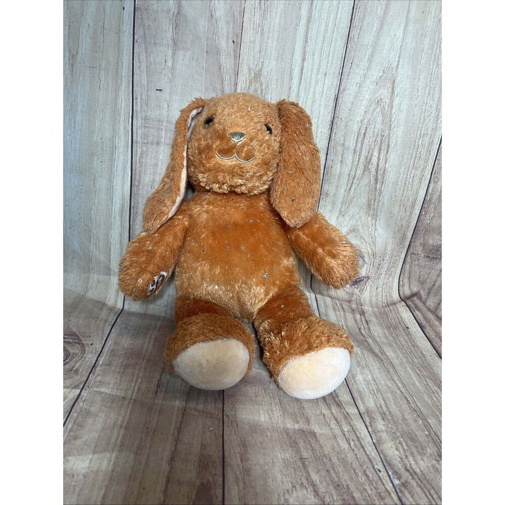 Build A Bear Pumpkin Spice Pawlette Bunny Rabbit 2023 16" Sparkle BAB